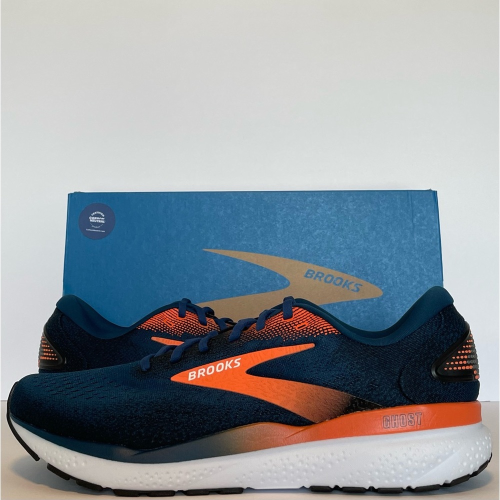 Brooks Ghost 16 “Blue Opal/Black/Nasturtium”